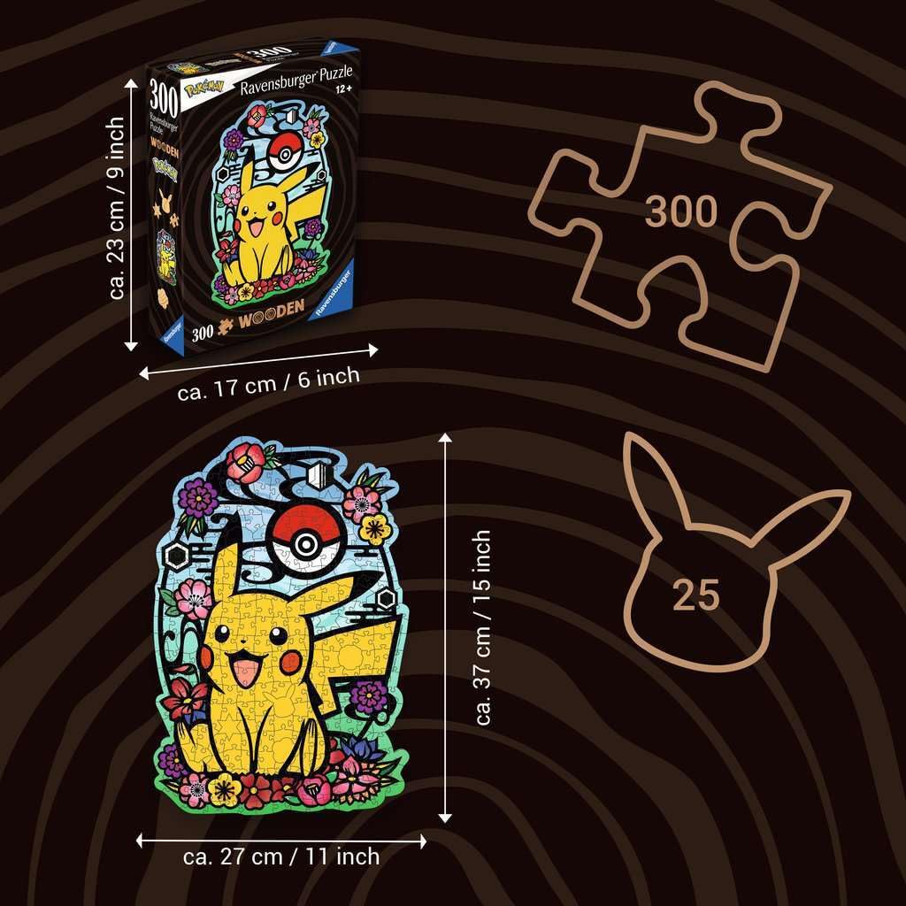 Amazon.com: Ravensburger Pokemon Gifts - Pikachu Shaped 300 Piece